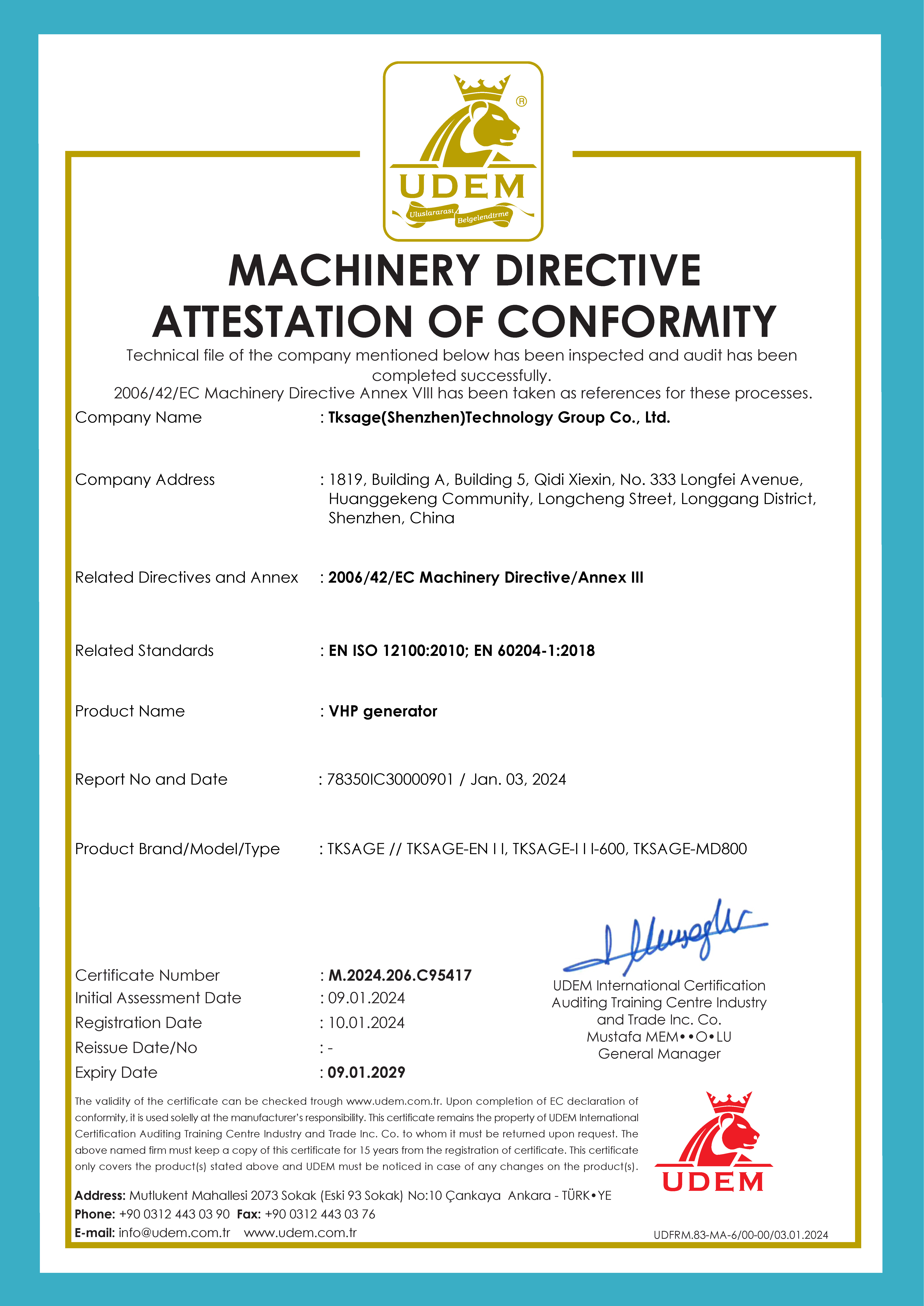 certificates